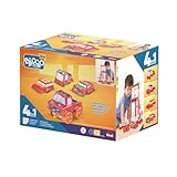 Carro 4-em-1 Blocolândia da Dismat - Brinquedo Multifuncional Transformável, Estimula Criatividade e Coordenação Motora, Ideal para Crianças a Partir de 18 Meses