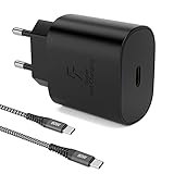 plug usb c into thunderbolt  CableDeconn USB-C Super Fast Charger 25W European Standard Plug Power Supply Adapter with One USB-C to USB C Male to Male 60w 3A Charge Cable (Black)