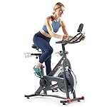 Sunny Health & Fitness Pro Cycling Stationary Bike, 40 LB Flywheel & 4-Way Adjustable Seat for Home Exercise & Indoor Cycle/Cardio Workout, Optional Free SunnyFit App Bluetooth Connection - Image 2