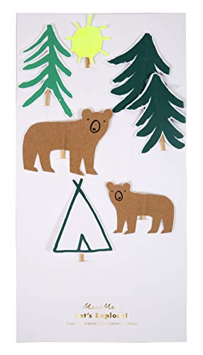 Meri Meri 45-2781 Let's Explore Cake Toppers, Set of 7