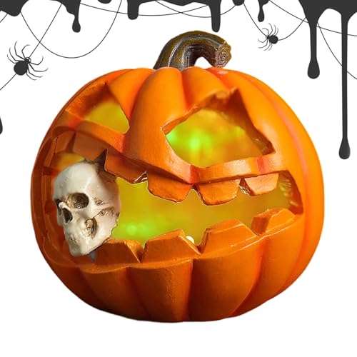 Décoration halloween pour table avec ces lanternes squelette de maison