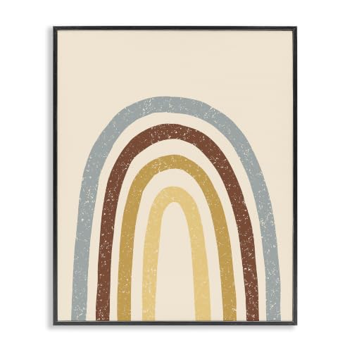 Rainbow Oval Pattern Boho Kids, 16 x 20 Inch Framed Giclée Print