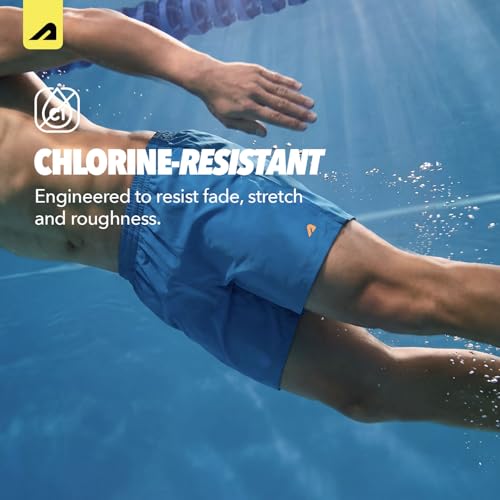 Image of Boldfit Swimming Shorts for Men Stretchable Fit Swim Trunk for Men Swimming Jammers for Man Adjustable Swim Short for Mens Breathable Quick Drying Shorts for Swimming Swimwear for Mens - Blue M