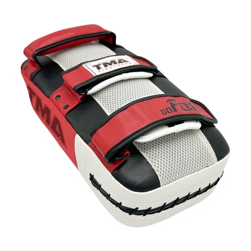 TMA Muay Thai Pad for Training, Curved Kickboxing Kicking Strike Shield, Coaching Kick Boxing, MMA, Martial Arts, Karate, Taekwondo, Punching, Foot, Knee and Elbow Target (1 Pcs Sold AS Single) - Thumbnail 2
