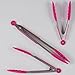 Magenta Kitchen Tongs - Set of 3 Cooking Tongs