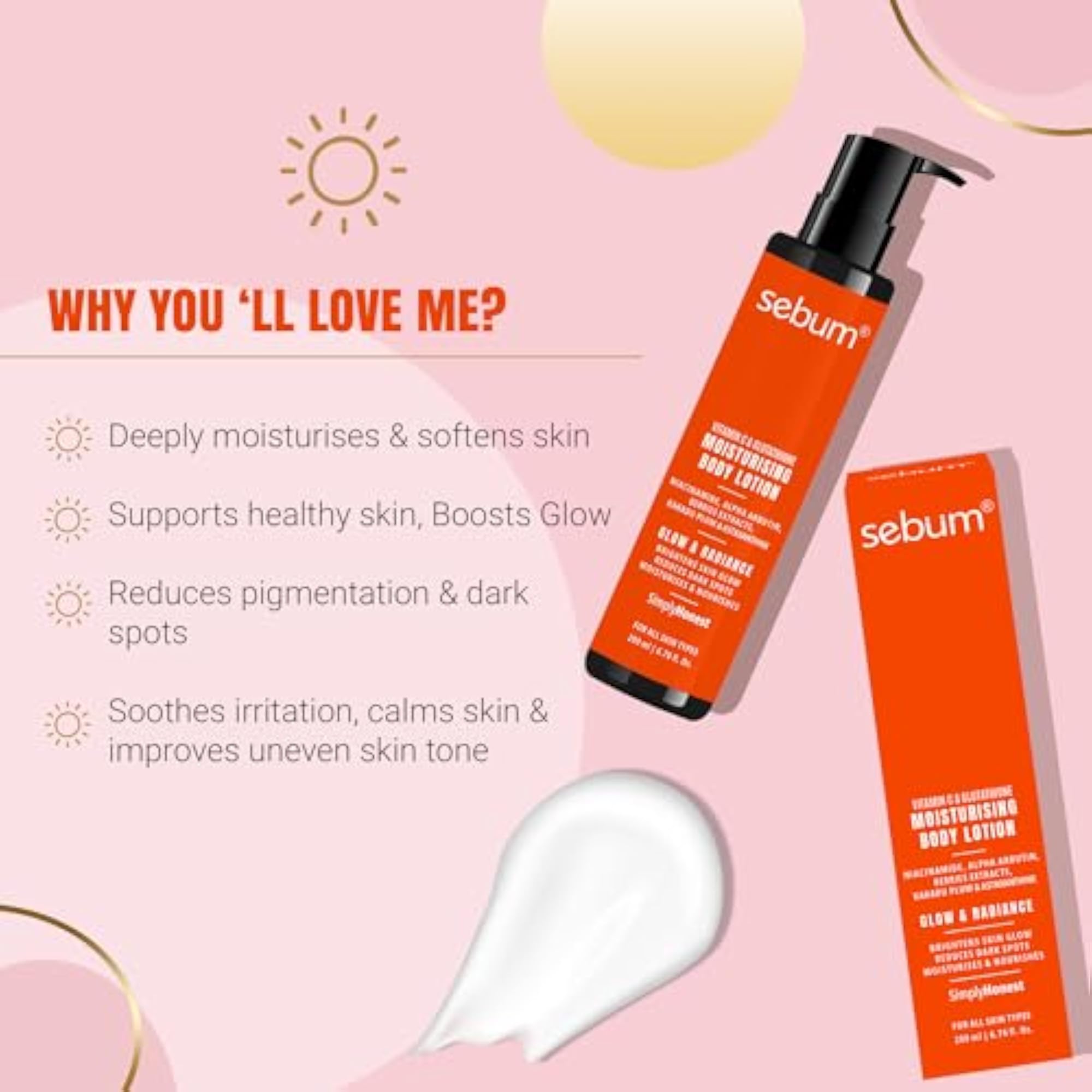 Vitamin C Moisturising Body Lotion for Daily Hydration