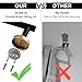 Miyili Small Kitchen Towel Bar 9 Inch Stainless Steel Cabinet Hand Towel Bar Hanger Rail Towel Rod Round Modern Style Black & Gold, A01BG23A