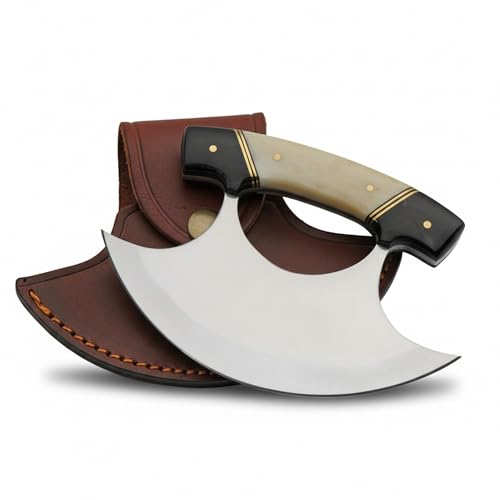 SZCO ULU Hunting Knife 5.5 Inch - Camping Knife with Alaskan
