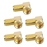 Winkel-Adapter: F-Stecker - F-Buchse 90°. Durch diese f stecker winkel wird das Sat-Kabel nun direkt um 90° von der Dose an der Wand lang geführt. Schützen das Kabel vor dem abknicken
