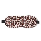 3D-Augenmaske zum Schlafen, luxuriöse Augenbinde Schlafmaske mit verstellbarem Riemen, weiche und bequeme Nacht-Augenmaske für Männer und Frauen, Schlafen, Leopard mit Nasenflügel
