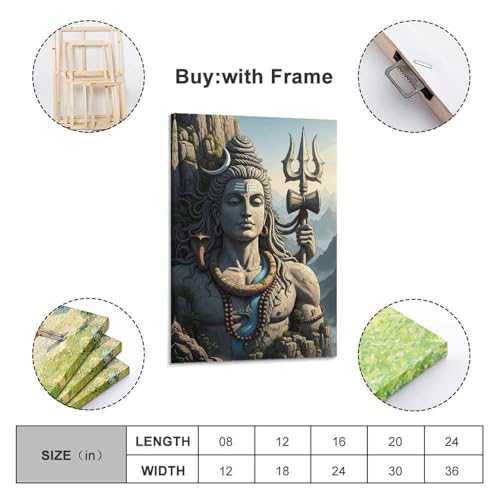 Poster Shiva hindou idée cadeau décoration intérieure originale