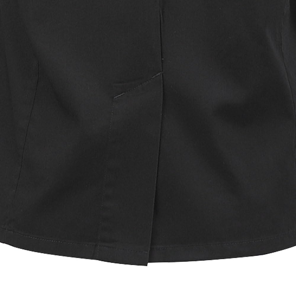 Mercer Culinary Genesis Damen Kochjacke Kurzarm mit Stoffknoten Knöpfe
