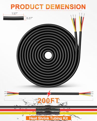image for NAOEVO 16 Gauge Wire 3 Conductor Electrical Wire, 16 AWG Stranded PVC 