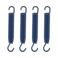 LT Easiyl 4 Stück 75 Mm Motorradauspufffedern aus Edelstahl für Motorräder Und Geländefahrzeuge Blau
