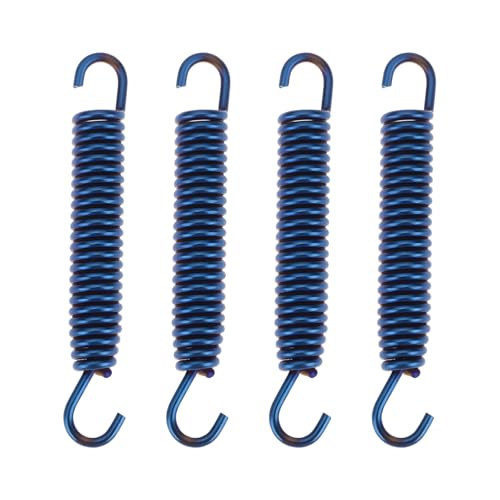 LT Easiyl 4 Ressorts D'échappement de 75 Mm en Acier Inoxydable pour Motos Et Véhicules Tout-Terrain (Bleus)