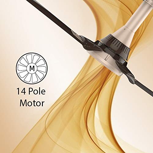 Image of OTTOMATE Smart Ready 1000 mm Sweep 3 Blade High Speed Ceiling Fan with Anti Dust Feature (Champagne Gold Colour, Pack Of 1)