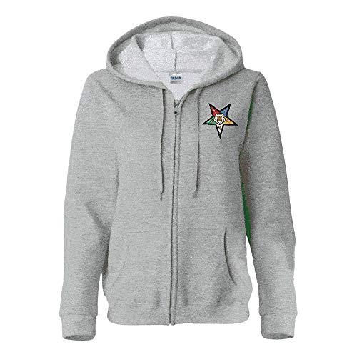 Order of Eastern Star Crest Patch Full Zippered Hoody
