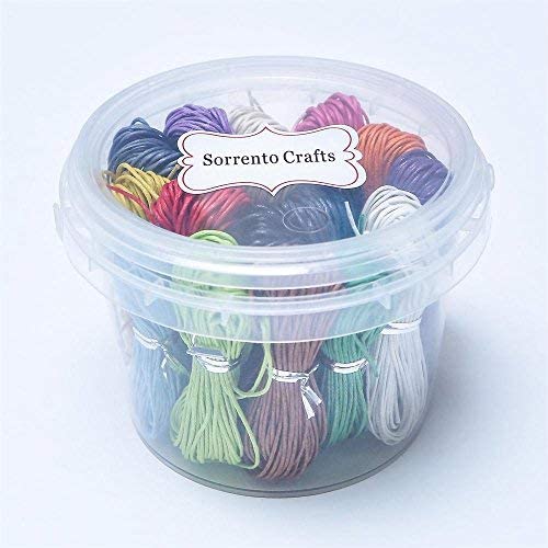 Pulsera de cordón de algodón para crear bisutería personalizada en 18 colores 3