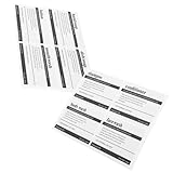 KALLORY 1セット バスルーム バスタグ シャンプー・コンディショナーのボトル ラメキン 吸盤 グミ Cosmetic Conditioner 自己粘着ラベルステッカー 化粧ステッカー 8枚