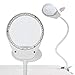 Produktbild HOLULO Lupenleuchte mit Klemme und Flip,3X 10X LED-Tageslicht Lupenlampe Tischklemme Lupe Tischlupe Schreibtischlampe für handwerkliche Arbeiten,Lesen,Arbeit,Nähen,Hobbys,Sehschwäche (Weiß)