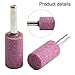 High Hardness Chrome Corundum Polishing Abrasive Stone 6mm Shank Wear Resistant Grinding Tool for Jade Wood Metal Industrial Renovation Work(6x16)