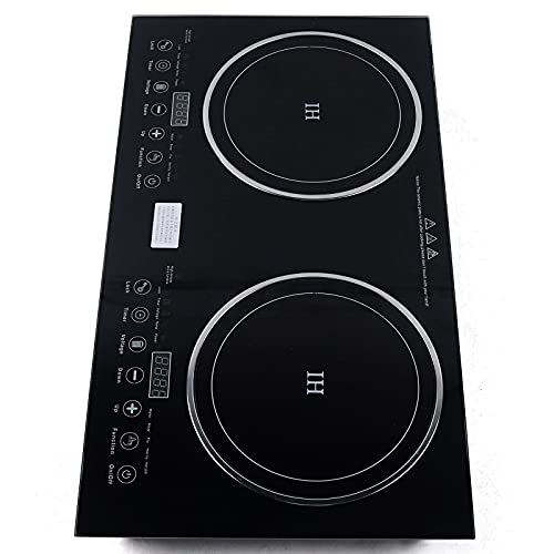 Tool1Shooo Electric Induction Cooktop Built-In 2Burners Touch Control Ceramic Cooktop Stove Electric Induction 2 Burner Cooker Stove Top Touch Control #TOP7
