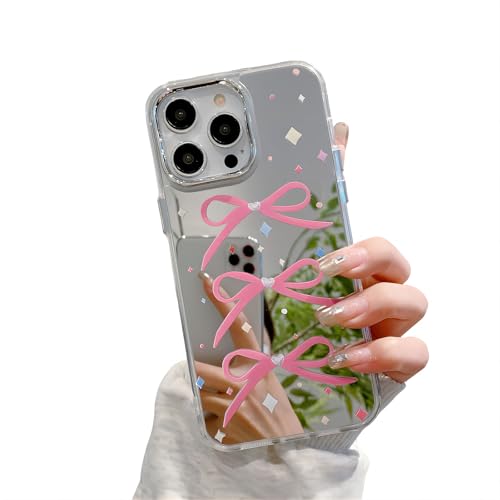 UMICASE iPhone�P�[�X�A���킢���~���[���{�����{�����{���X�^�[�A�����Ə��̎q�ɓK�����h�o�ϏՌ��g�ѓd�b�P�[�X(�V���o�[�AiPhone 16 Plus)