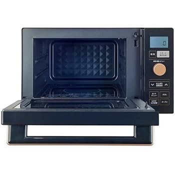 Amazon | オーブンレンジ 18L 縦開き ブラック | ポポイオ