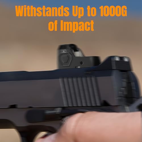 Qande Red/Green Dot Sight for Pistol, 2MOA Motion Awake Red/Green Dot Scope, 12 Brightness Adjustment Open Reflex Optics Sight,Suitable for RMR Cut Footprint or 20mm Picatinny Rail