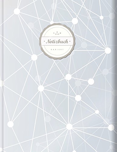 Kariertes Notizbuch (©Star, A4, 156 Seiten, Softcover) || Mit Register + Doppelrand || Dickes Notizheft, Fester Einband, Kariert Nr. 26, Matheheft, Schulheft, Sketchbook, Tagebuch, „Geomuster“