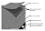 Carport Canopy Cover 12' x 20' Cut Size, 11'6" x 19'6" Finish Size Heavy Duty Tarp Tent Roof White and Silver, Only Cover (Silver 12x20)