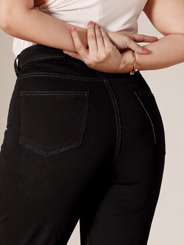 Image of Miss Chase A+ Women's Bootcut High Rise Stretchable Denim Jeans