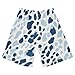 innewgogo Fashion Leopard Blue Toddler Baby Boy Girl Cotton Pull-On Shorts Elastic Waist Kids Pants Casual Athletic Shorts 5T