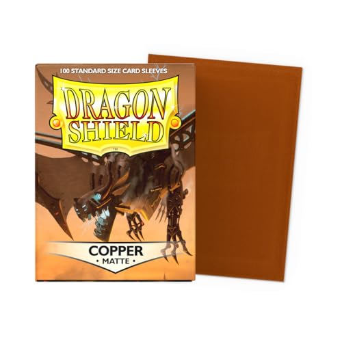 Image of Dragon Shield Matte Copper 100 Deck Protective Sleeves