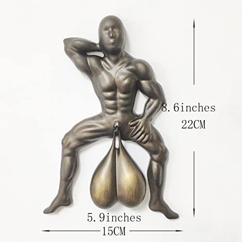 image for Nvcoonll Door Knocker for Front Door Men Creative, 8.6 Inches Long Fun