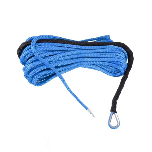 Cable de cabrestante sintético 3/16 para ATV UTV, línea 7700 lbs con funda protectora, 2 piezas 3