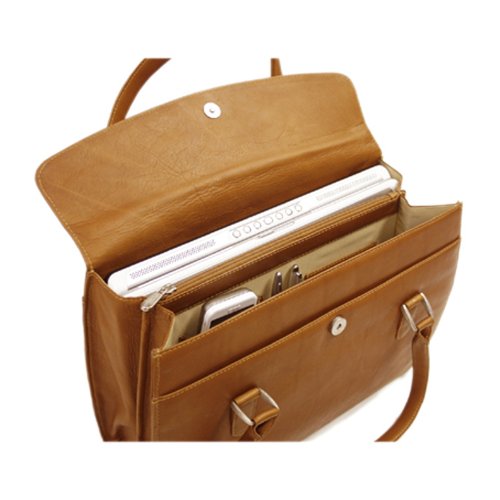 Ladies Computer Portfolio, Saddle, One Size3