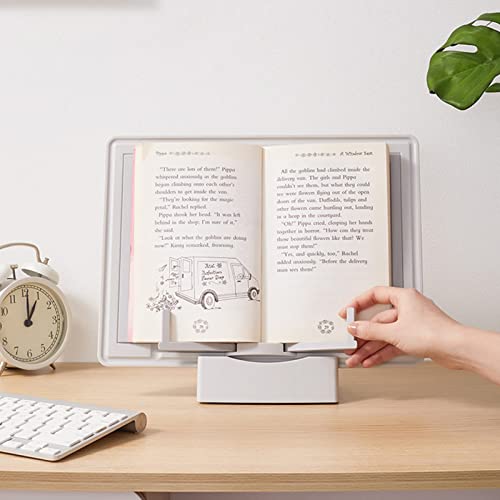 Moniss Suporte de livro portátil multifuncional magnético quadro branco papel clipboard estante de l