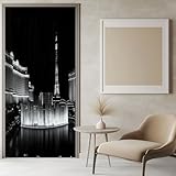 Fonctionnalités pratiques et décoratives: Transformez n’importe quelle porte en œuvre d’art ! Ce autocollant de porte dissimule les imperfections, protège des rayures, tout en ajoutant une touche de déco personnalisée à votre maison