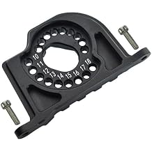 GPM 110 Aluminum Motor Mount Plate With Heat Sink Fins - 1Pc Set Black