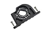 GPM 1:10 Aluminum Motor Mount Plate With Heat Sink Fins - 1Pc Set Black