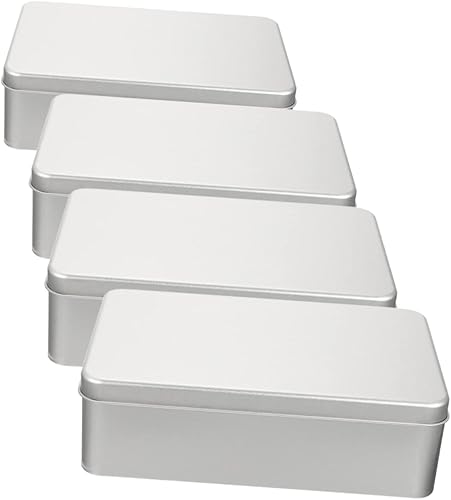 TOYANDONA Caja de almacenamiento de dados de 8 piezas, mini contenedores con tapa, caja de dados de metal, soportes de metal, caja organizadora de
