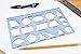 Maped Helix USA - Geometry Shapes Drawing Template - 17 Shapes - Educational Tool - Enhances Precision - Ideal for Drafting & Design - 20cm Ruler