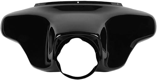 ZXMOTO Carenado exterior delantero negro vívido compatible con modelos Harley Touring Electra Glide/Street Glide y Trike 1996-2013 1997 98 99 2000