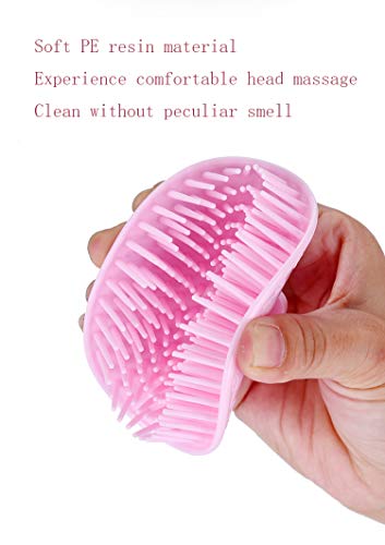 Hair Scalp Brush Dandruff Cleaning Brush Shower Scalp Shampoo Brush Scalp Massager Pack Of 2(Blue And Pink) #TOP6