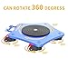 AMARITE Heavy-Duty Machine Skates 8800 lbs Capacity - 5X 360° Swivel Rollers for Industrial Machinery Mover