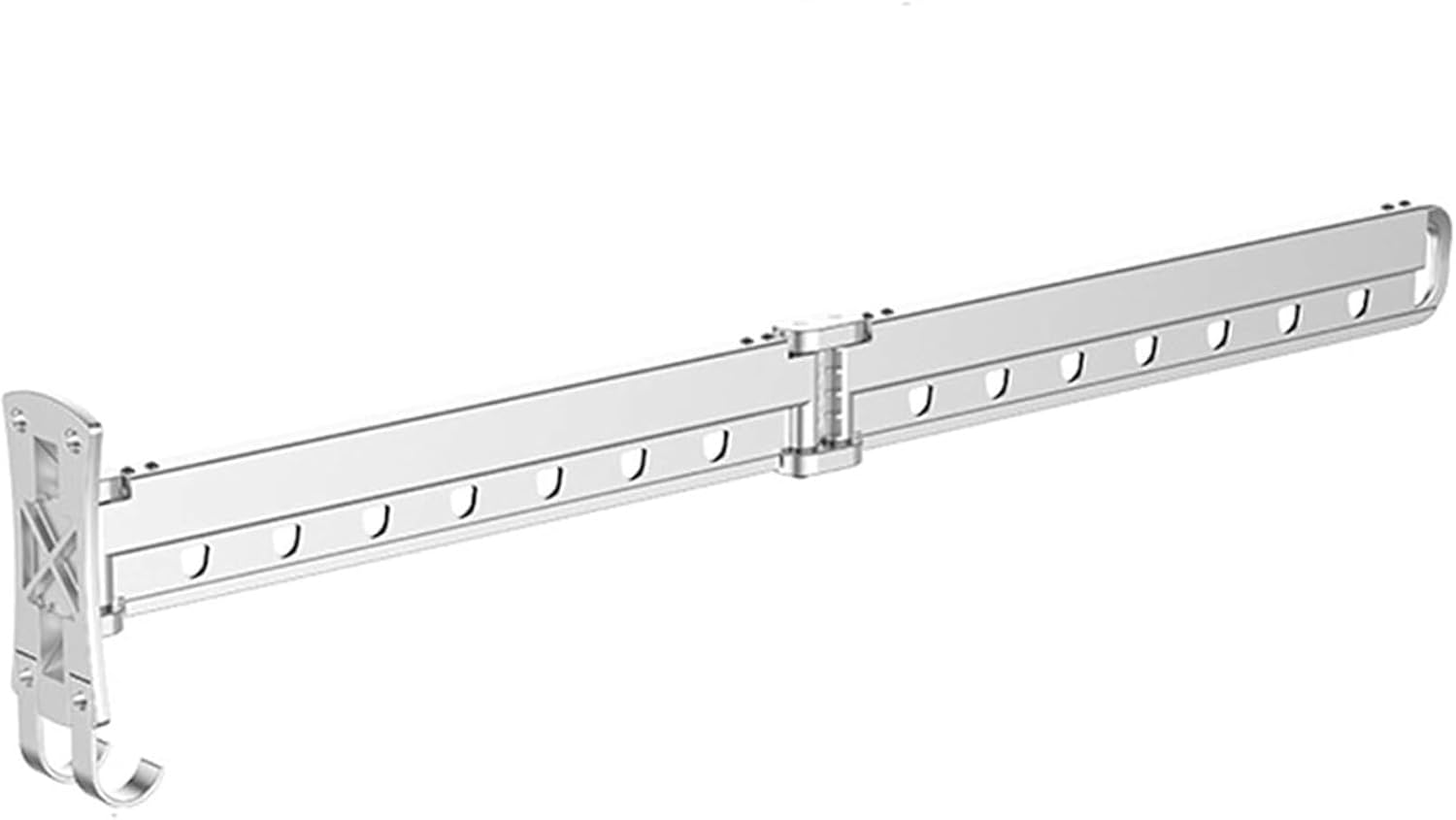 F Clothes Airer Wall-Mounted Space-Saving, Foldable Hanger for Indoor/Outdoor Use in Balconies, Bathrooms, Bedrooms - Adjustable and Retractable Garment Laund,