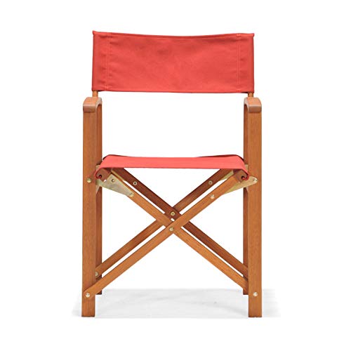 CHILLVERT 8434826105458 - Silla Plegable de Director Madera Eucalipto 51,5x54,2x84 cm