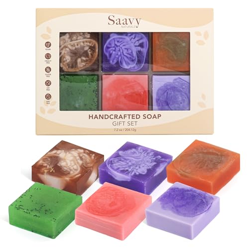 Saavy Naturals Mini Soap Gift Set, 6 Pack