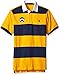 U.S. Polo Assn. Men's Short Sleeve Rugby Stripe Shirt, Wild Sunflower, Medium